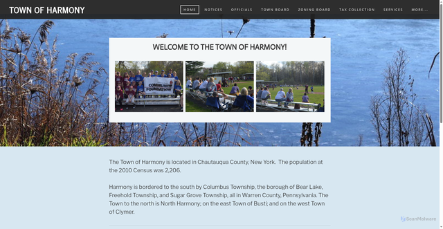 Security scan screenshot of https://www.harmonyny.gov/