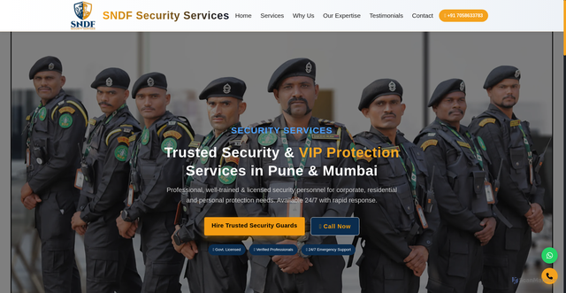 Security scan screenshot of https://www.sndfpunesecurity.in/