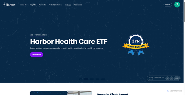 Security scan screenshot of https://www.harborcapital.com