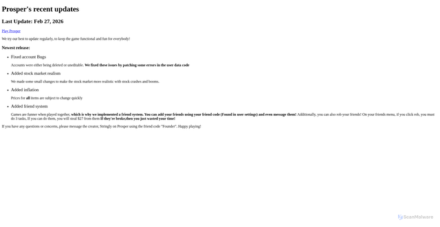 Security scan screenshot of https://prosper-updates-xo832kzjkt.edgeone.app/