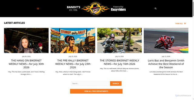 Security scan screenshot of https://bikernet.com