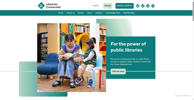 Security scan screenshot of https://www.librariesconnected.org.uk