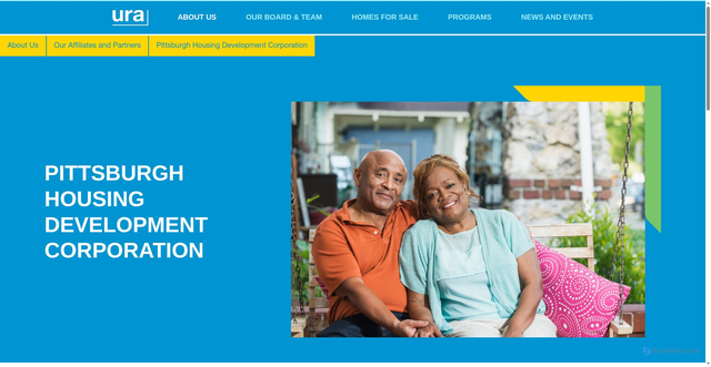 Security scan screenshot of https://www.ura.org/pages/pittsburgh-housing-development-corporation