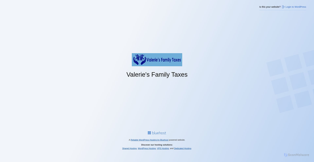 Security scan screenshot of https://valeriesfamilytaxes.com/