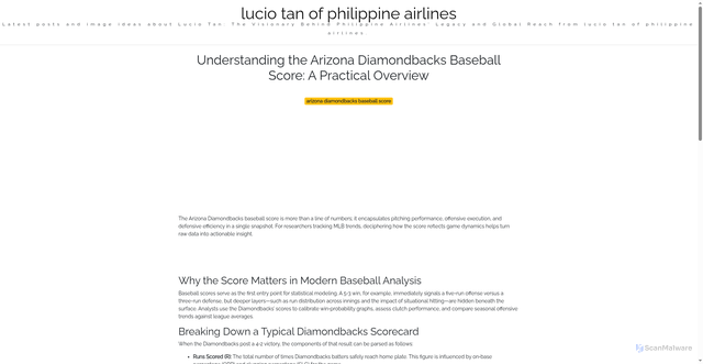 Security scan screenshot of https://urbandailyverse-dpi45pewyddw.edgeone.app/arizona-diamondbacks-baseball-score.html