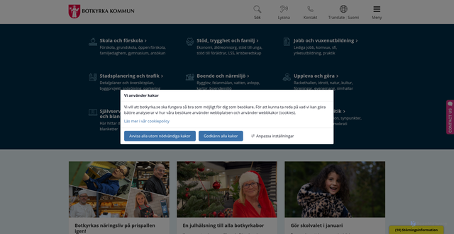 Security scan screenshot of https://www.botkyrka.se/