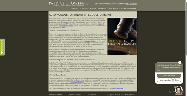 Security scan screenshot of https://psowenlaw.com/personal_injury_lawyer/1/Car_Accidents.html