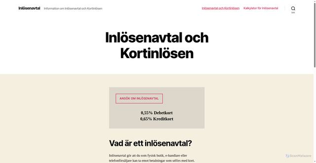 Security scan screenshot of https://xn--inlsenavtal-tfb.se
