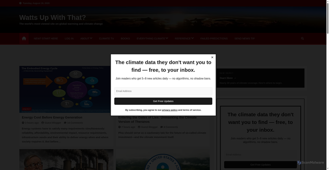 Security scan screenshot of https://wattsupwiththat.com