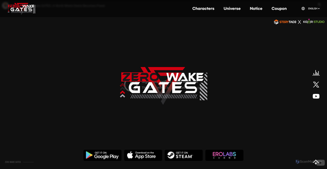 Security scan screenshot of https://zerowakegates.com