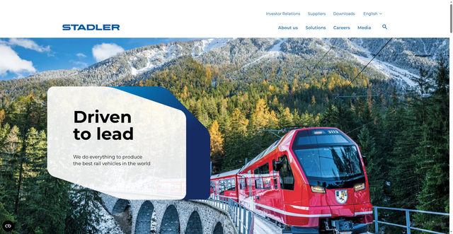 Security scan screenshot of https://stadlerrail.com