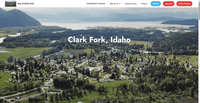 Security scan screenshot of http://clarkforkidaho.gov/COCF/index.html