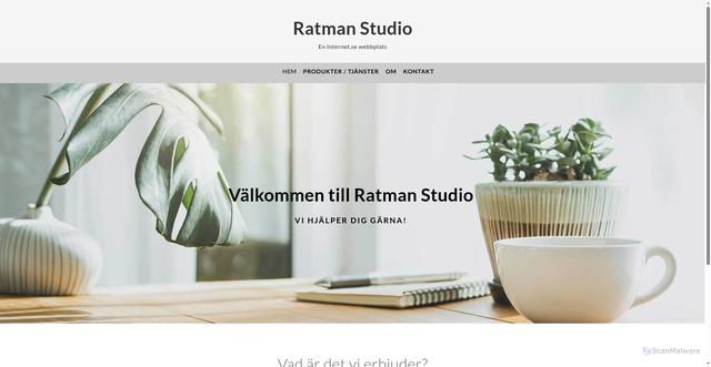 Security scan screenshot of https://ratmanstudio.se