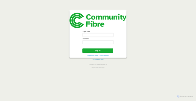Security scan screenshot of core1-tmp.sip.communityfibre.co.uk