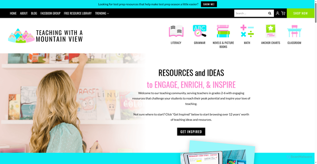 Security scan screenshot of https://teachingwithamountainview.com