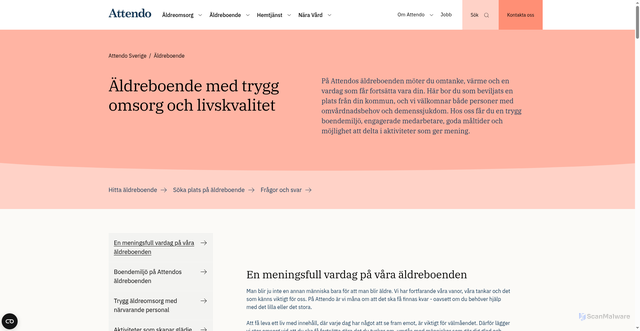 Security scan screenshot of https://backeboab.se