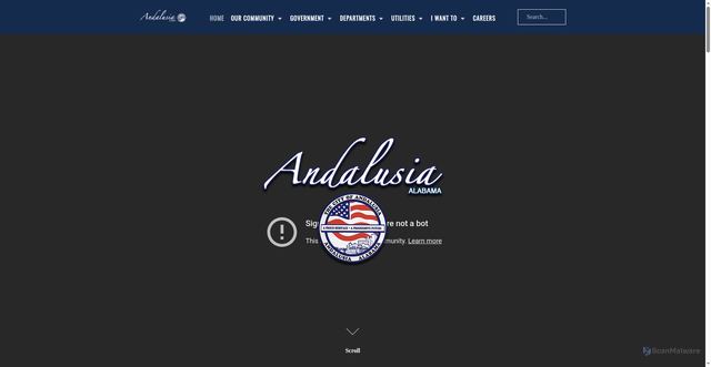 Security scan screenshot of https://andalusiaal.gov/