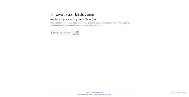 Security scan screenshot of https://raz-kids.com