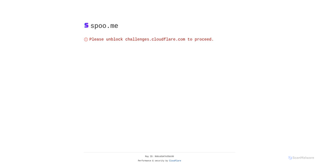 Security scan screenshot of https://spoo.me/pZ2Rhvb