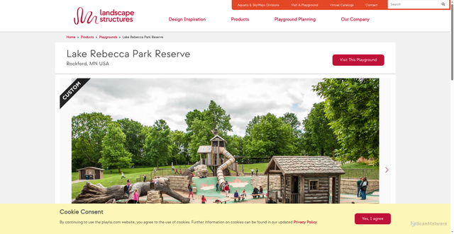 Security scan screenshot of https://www.playlsi.com/en/commercial-playground-equipment/playgrounds/lake-rebecca-park-reserve/