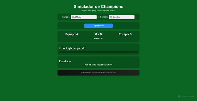 Security scan screenshot of https://championsleaguesimulator-o3et0r0f5k.edgeone.app/home.html