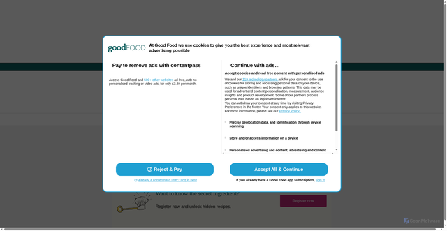Security scan screenshot of https://www.bbcgoodfood.com/recipes/sage-and-onion-stuffing