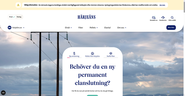 Security scan screenshot of https://www.harjeans.se/