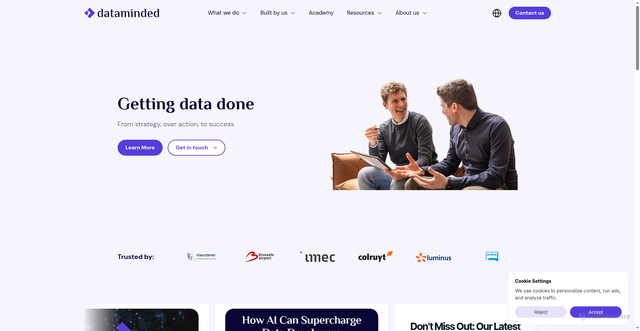 Security scan screenshot of https://dataminded.com