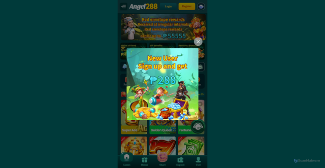 Security scan screenshot of http://angel288me.vip/