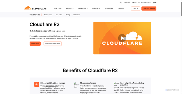 Security scan screenshot of https://cmt-9wc.pages.dev/developer-platform/products/r2/