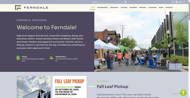 Security scan screenshot of https://ferndalemi.gov/