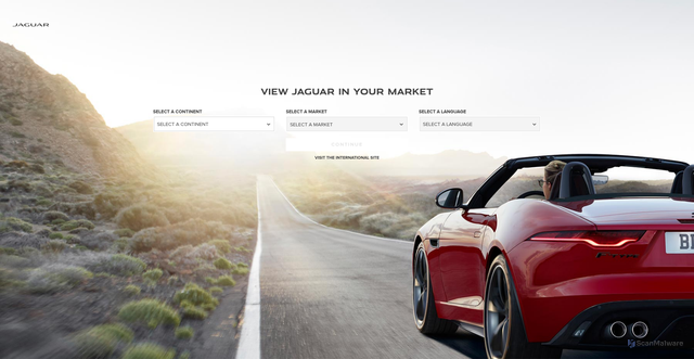 Security scan screenshot of https://incontrol.jaguar.com