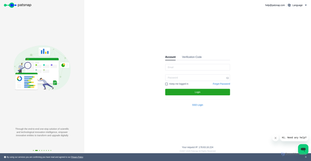 Security scan screenshot of https://analytics.patsnap.com