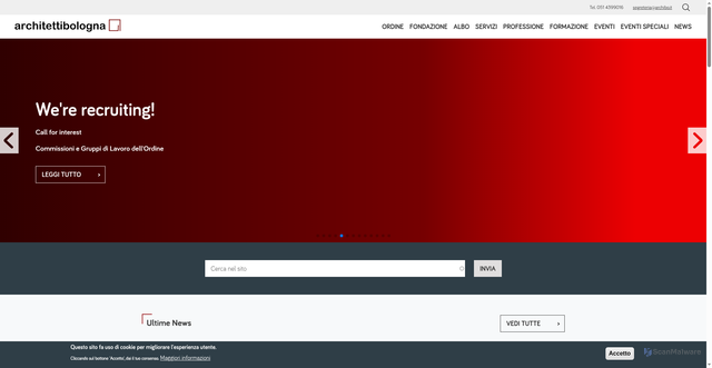 Security scan screenshot of https://www.archibo.it/