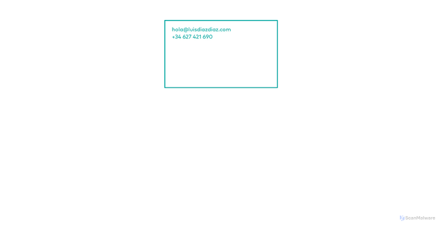 Security scan screenshot of http://www.luisdiazdiaz.com/