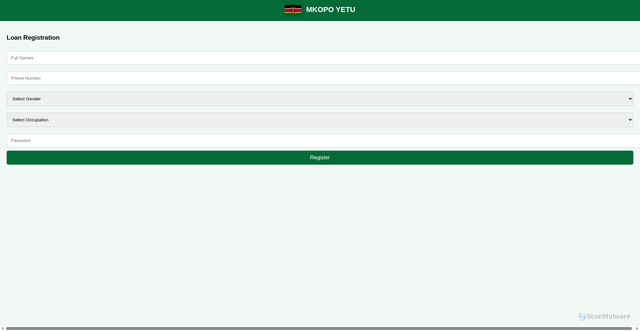 Security scan screenshot of https://mkopoyetukenya-t6ed7s0szh.edgeone.app/
