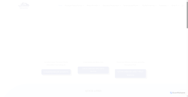 Security scan screenshot of https://tricountyhealthut.gov/