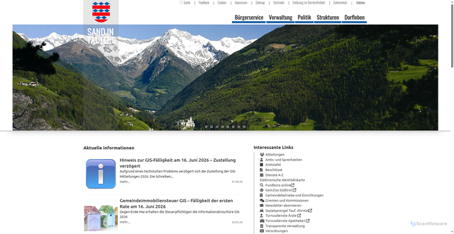 Security scan screenshot of https://www.campotures.eu