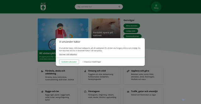 Security scan screenshot of https://ale.se/
