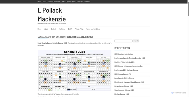 Security scan screenshot of https://lpollackmackenzie.pages.dev/dzwrn-social-security-survivor-benefits-calendar-2025-aunkf/