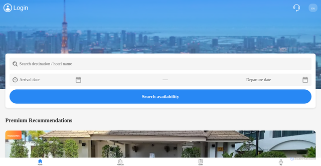 Security scan screenshot of http://booking-jp.com/