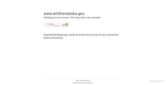 Security scan screenshot of https://www.whittieralaska.gov/