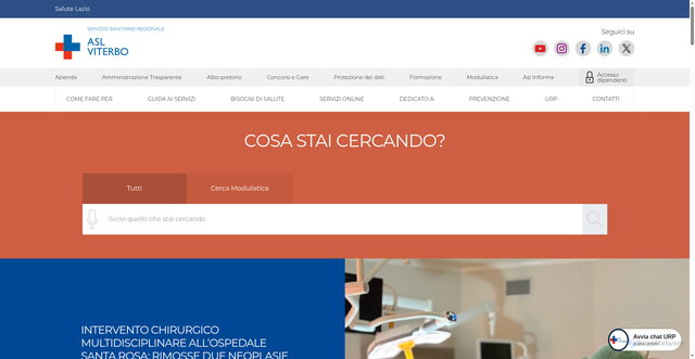 Security scan screenshot of https://www.asl.vt.it/