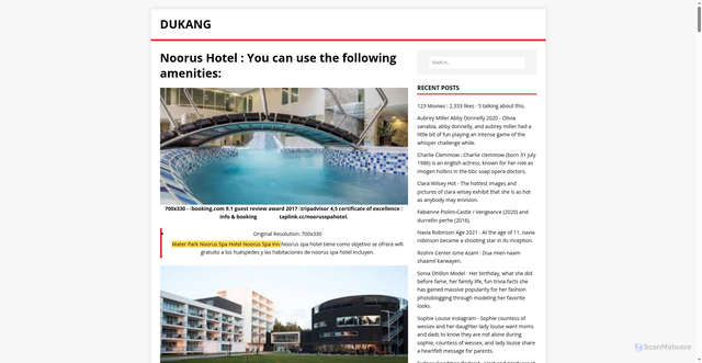 Security scan screenshot of https://kandugas.pages.dev/post/noorus-hotel/