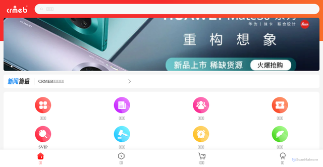 Security scan screenshot of http://zgsmw.vip/pages/index/index