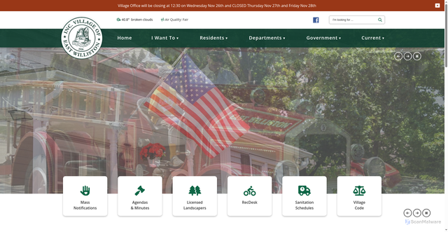 Security scan screenshot of https://eastwilliston.gov/