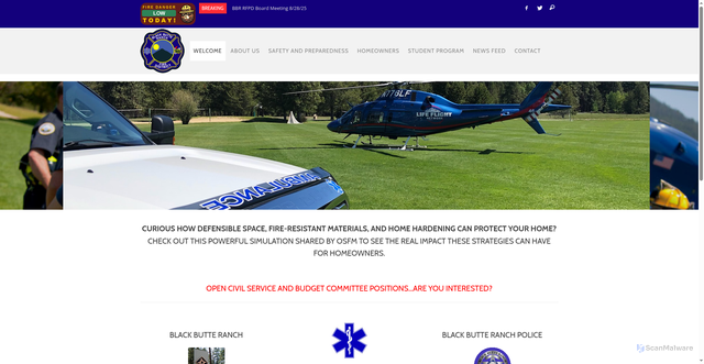 Security scan screenshot of https://blackbutteranchfire.com/