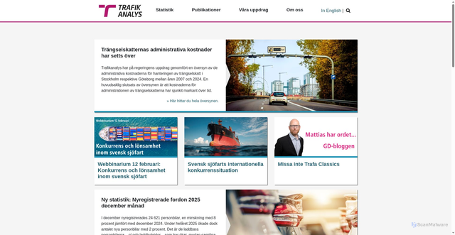 Security scan screenshot of https://www.trafa.se/
