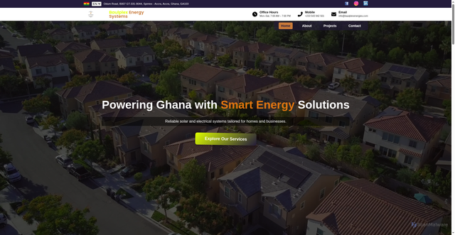 Security scan screenshot of https://baulplexenergies.com/