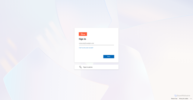 Security scan screenshot of https://xome-my.sharepoint.com